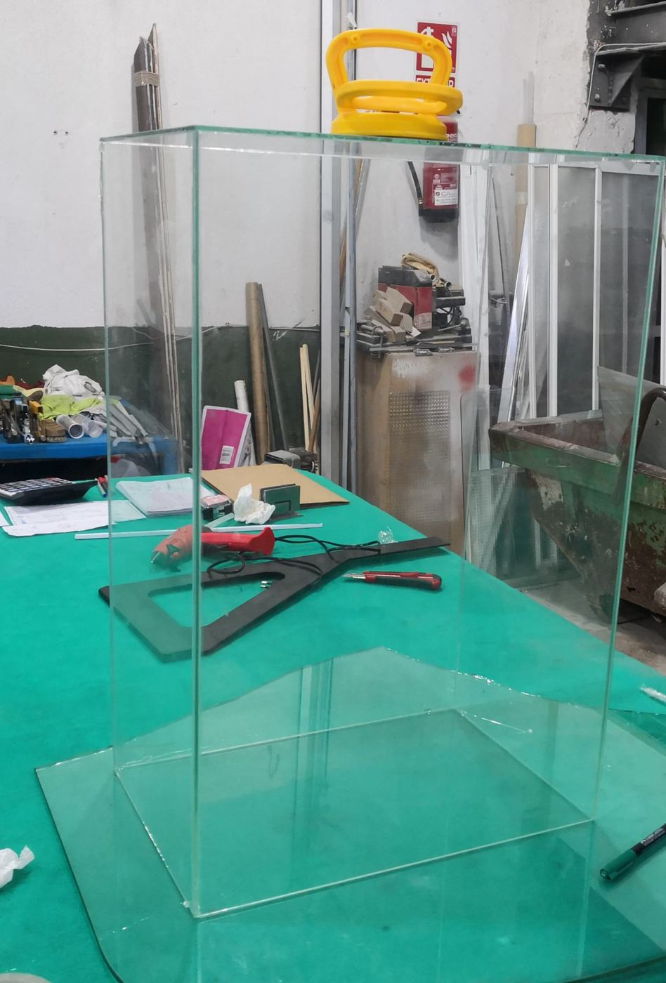 Urna de cristal a medida